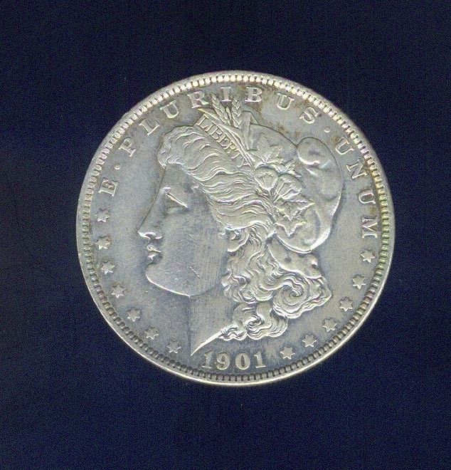 Nice E F 1901 P Scarce Date Morgan Silver $ $3 95 Insured SHIP