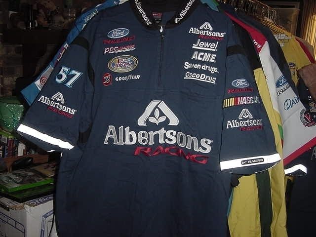 Jason Keller Albertsons Uniform Pit Crew Shirt L