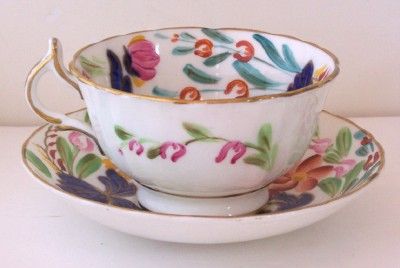 Colorful Allertons China 4558 Cup and Saucer Sets Flowers Floral 