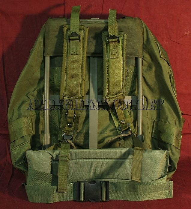 EXC Large US Army Alice Back Pack w Frame Pads w Manual