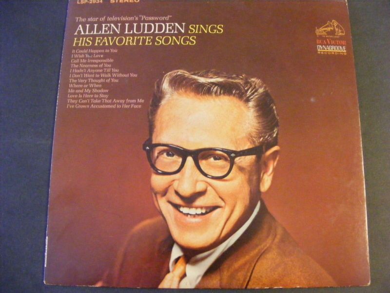 Allen Ludden Sings His Favorite Songs LP Free SHIP