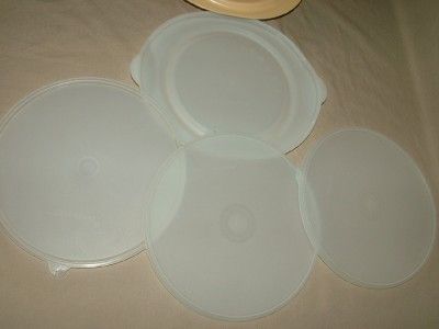 7pc Vintage Tupperware Almond Microwave Stack Cooker Tupperwave 