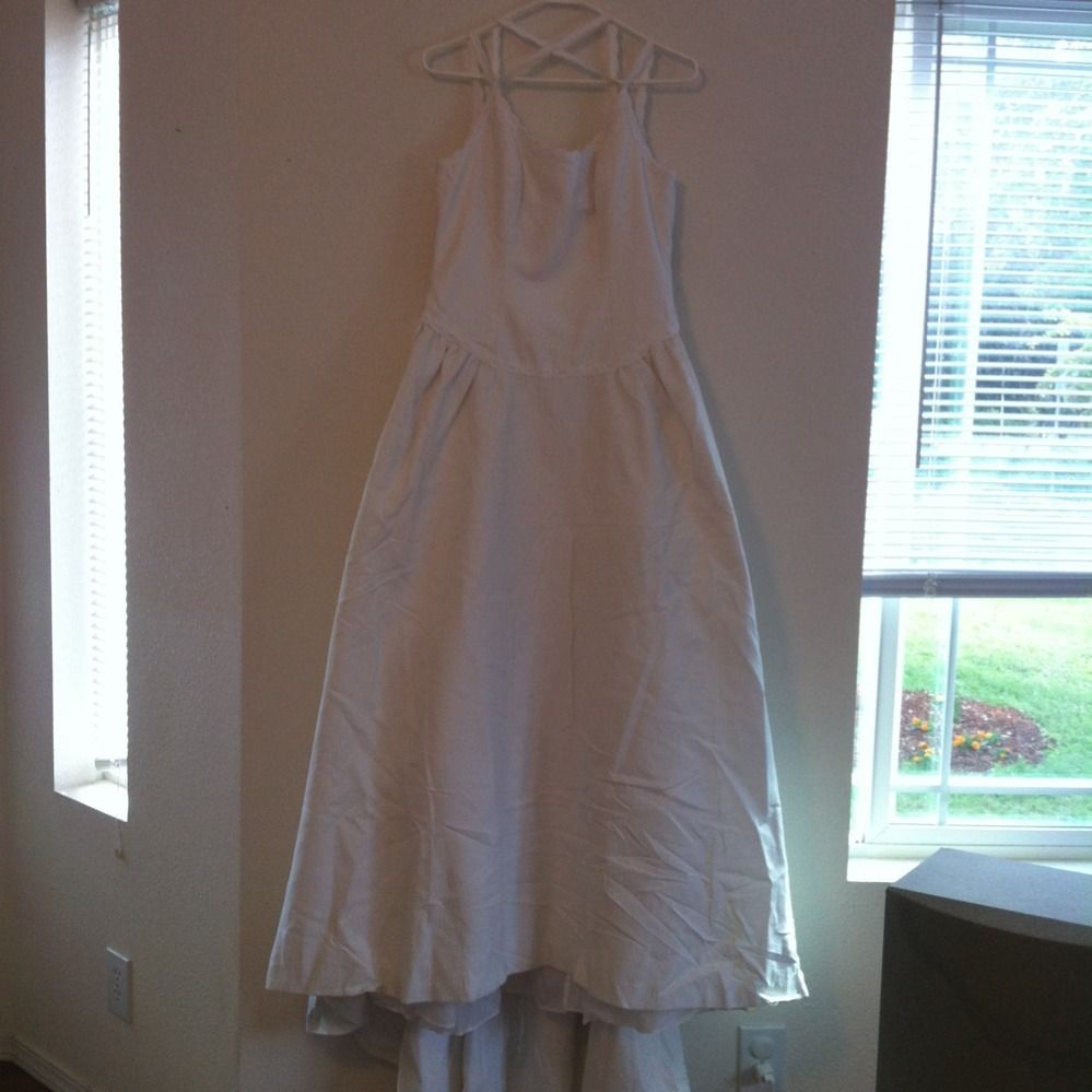 Alfred Angelo Wedding Dress Spaghetti Strap Dress Gown 12