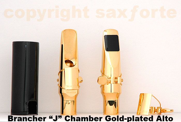 Brancher Alto Sax Mouthpiece & Lig & Cap J Chamber Gold Plated