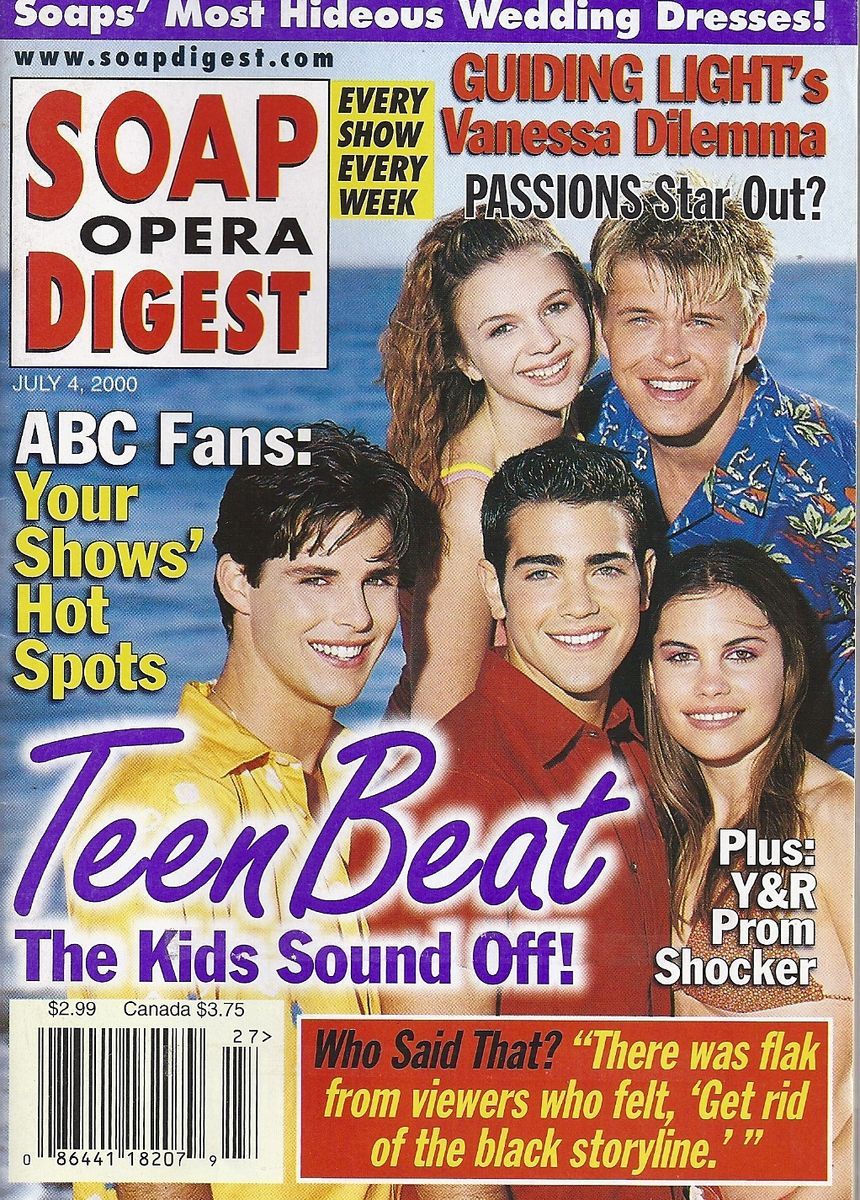 Amber Tamblyn Ashley Bashioum Jesse Metcalfe July 4 2000 Soap Opera 