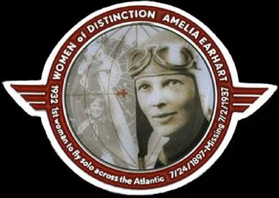 amelia earhart geocoin chrome new u t