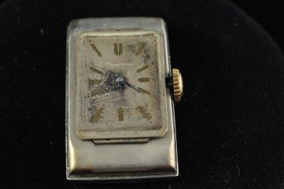 vintage mens swiss americus wristwatch for repairs