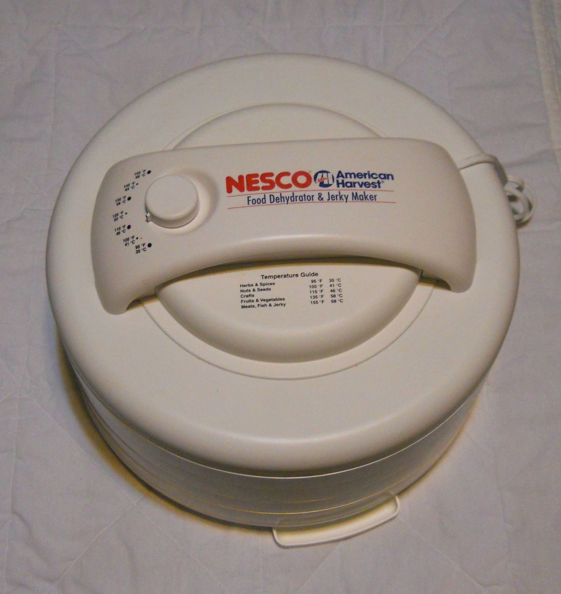 Nesco American Harvest Snackmaster Express Food Dehydrator Model FD60