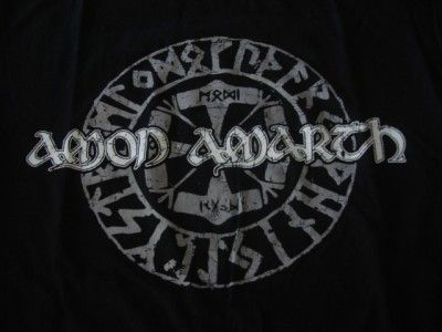 Amon Amarth Death Metal Hammer Logo Black T Shirt Norse Mythology Thor 