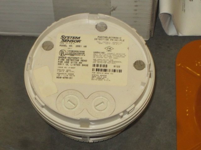 System Sensor 2551hr Photoelectric Duct Smoke Detector