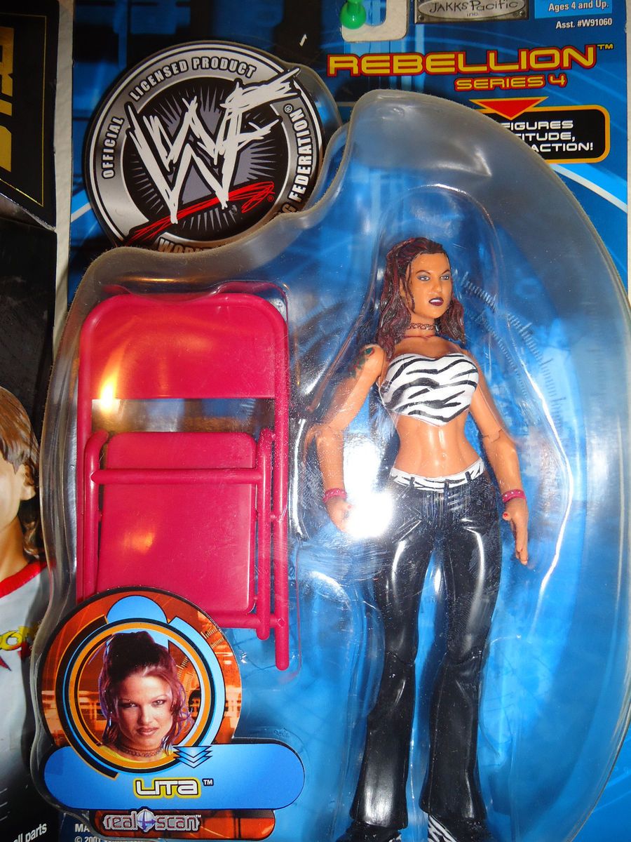 WWE JAKKS AMY DUMAS LITA HARDY BOYZ CM PUNK REBELLION WRESTLEMANIA 