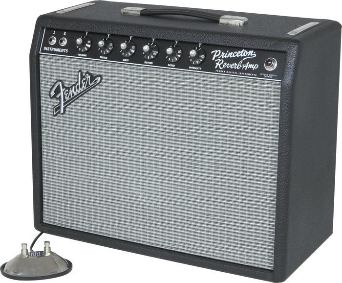 Fender 65 Princeton Reverb 15W 1x10 Tube Guitar Combo Amp Black