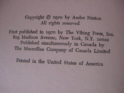   DJ Sci Fi 1970 Ice Crown Andre Norton Science Fiction Book Vtg