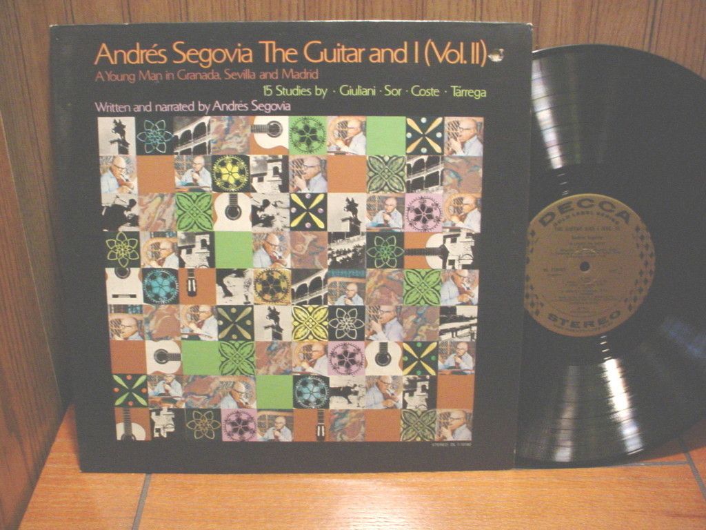 ANDREAS SEGOVIA GUITAR AND I VOL. II 15 STUDIES GIULIANI SOR ETC VINYL 