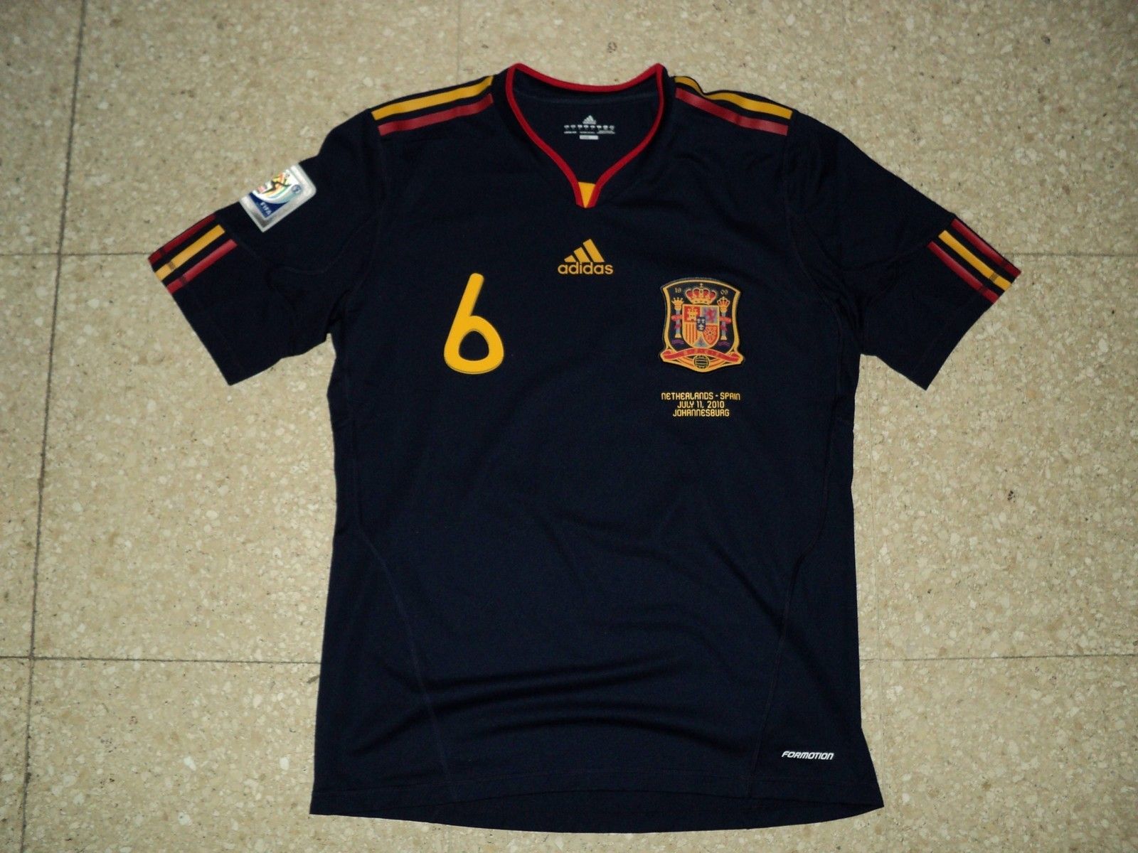 Spain Iniesta Match UNWORN Shirt World Cup 2010