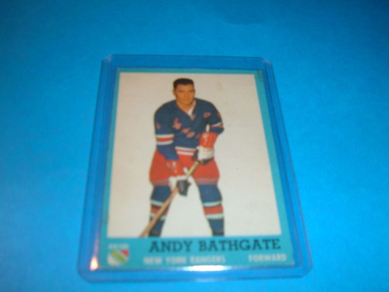 1962 63 Topps 52 Andy Bathgate NY Rangers HOF