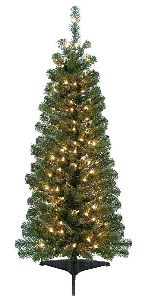 Adirondack Pine Pre Lit Artificial Christmas Tree 4 Ft