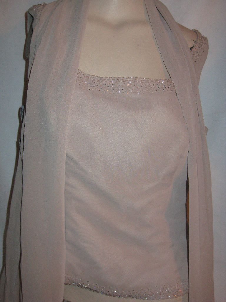 Alfred Angelo Evening Bridal Top w Scarf Size 12