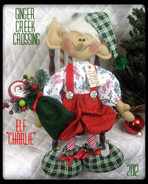 Primitive Raggedy Christmas 16 Elf Charlie 2012 Ginger Creek 