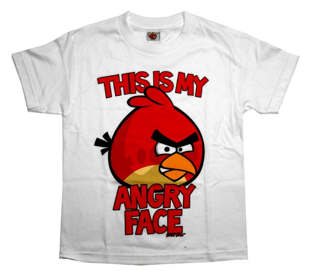 Angry Birds This Is My Angry Face Rovio Mobile Video Game Youth T 