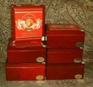   WOODEN CIGAR BOXES FROM LA GIANNA HONDURAN VINTAGE LIMITED RESERVE