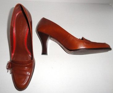 Antonio Melani Womens Brown Leather 3 Heel Pumps Size 8.5 M