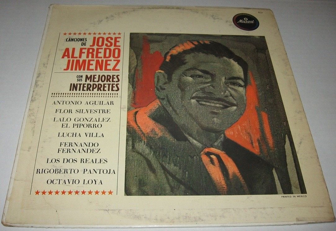 ANTONIO AGUILAR   LUCHA VILLA   DE JOSE ALFREDO JIMENEZ   LP mariachi 