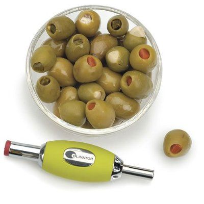   RSVP Stainless Steel Cocktails Appetizer Olive Stuffer Olivator