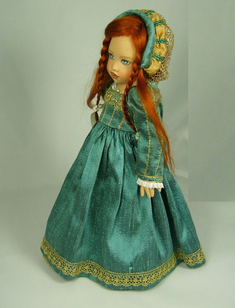 Kish Renaissance Faire Doll Set, Arabella and Cecily, Handpainted by 