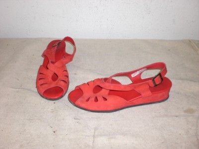 Archie Womens Red Sandals Shoes Size 7 5 US 38 EUR