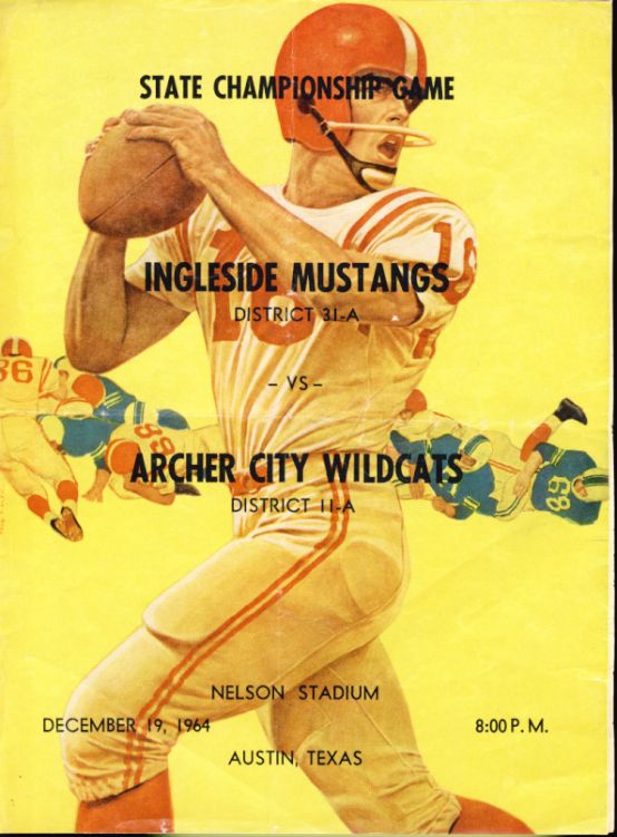 1964 1A Ingleside vs Archer City Championship Program