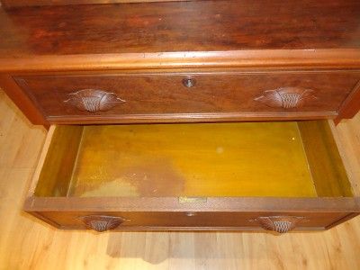 Very Lovely Antique Victorian Era Drop Front Desk L K