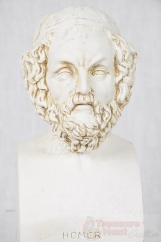 Aristotle Homer Bust Bookends Greek Philosophy Rtl $39