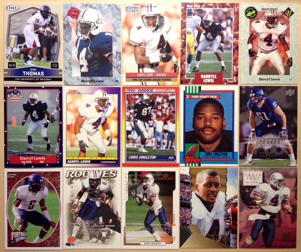 ARIZONA Wildcats Football team lot of 19 No Duplicates Northcutt 