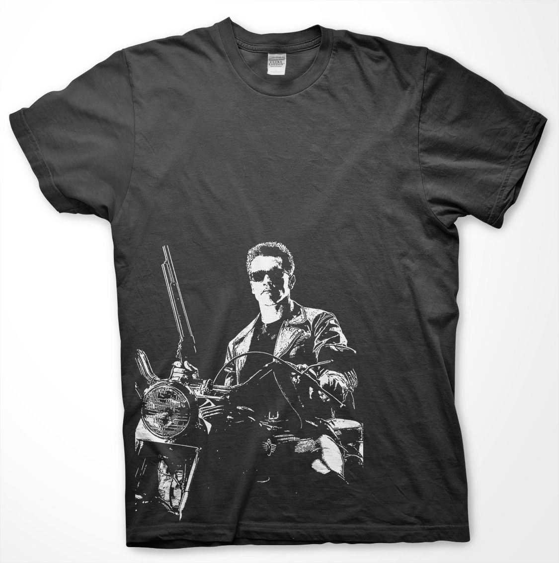 Terminator 2 High Quality T Shirt Arnold Shwartnegger Expendables 80s 