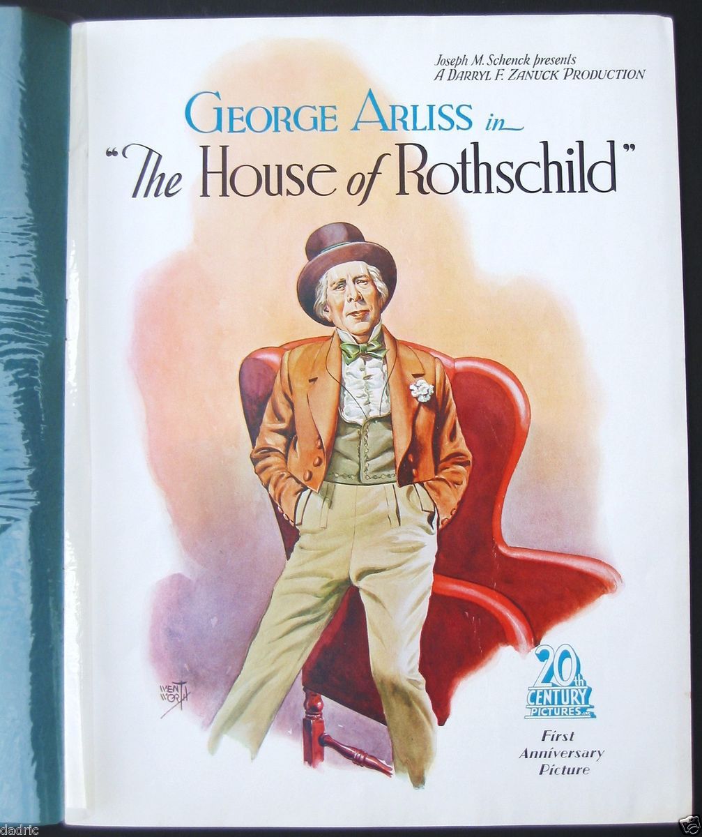   GRAUMANS PREMIERE HOUSE OF ROTHSCHILD DISNEY KARLOFF ARLISS PROGRAM