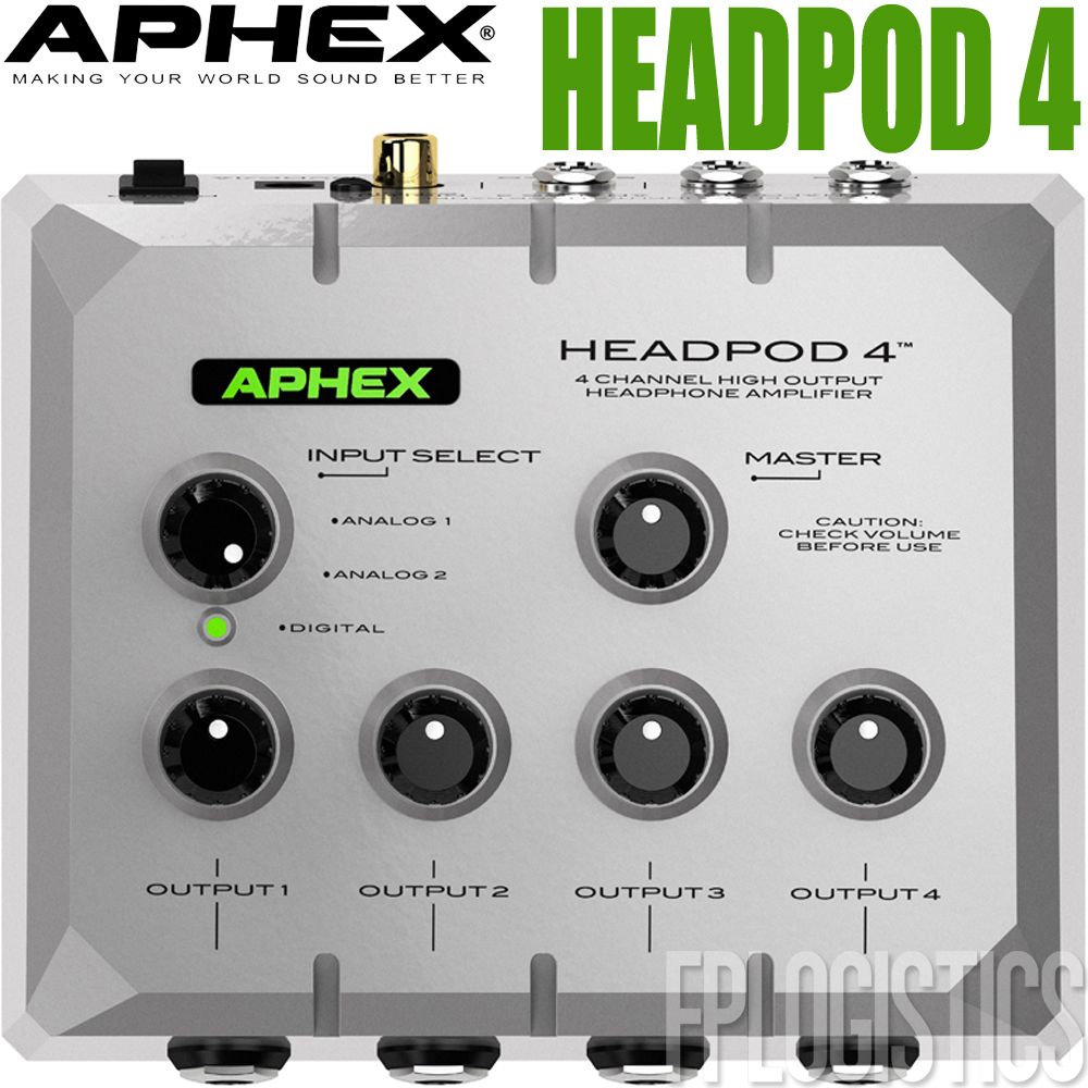 Aphex Headpod 4 Channel Headphone Amplifier Four Output Distribution 