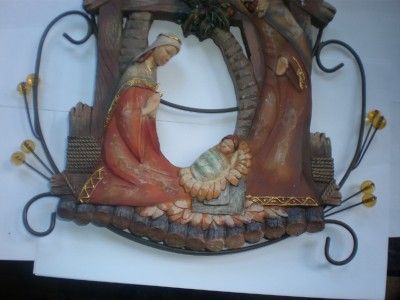 REALLY REALLY BEAUTIFUL NATIVITY SCENE. (FOR HANGING) METAL AND 