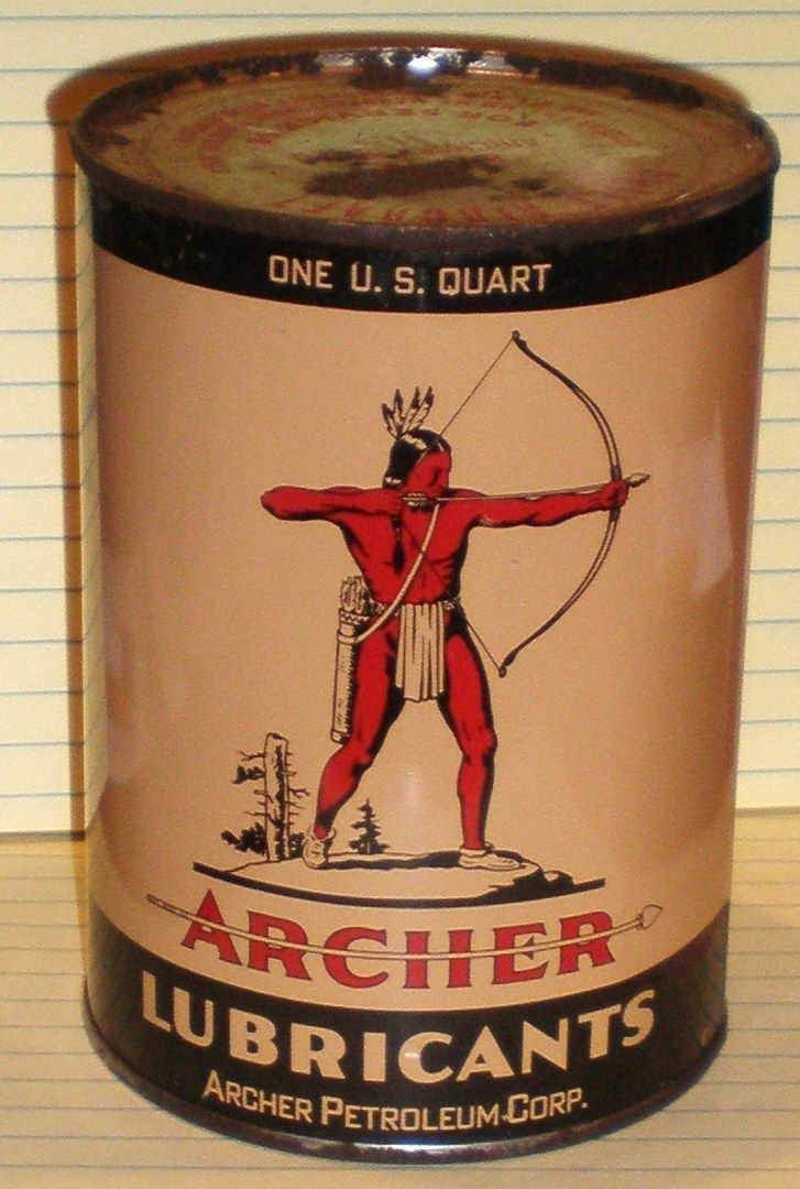 Archer Aircraft Oil Quart Can Tin Sign