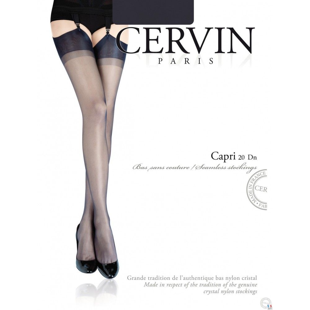 CERVIN STOCKINGS CAPRI 20 DEN ALL COLORS AND SIZE 100% NYLON NWT MADE 