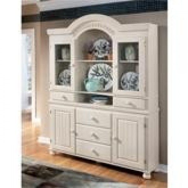 Ashley Cottage Retreat Buffet Hutch Cream Cottage Honey D213 60 61 