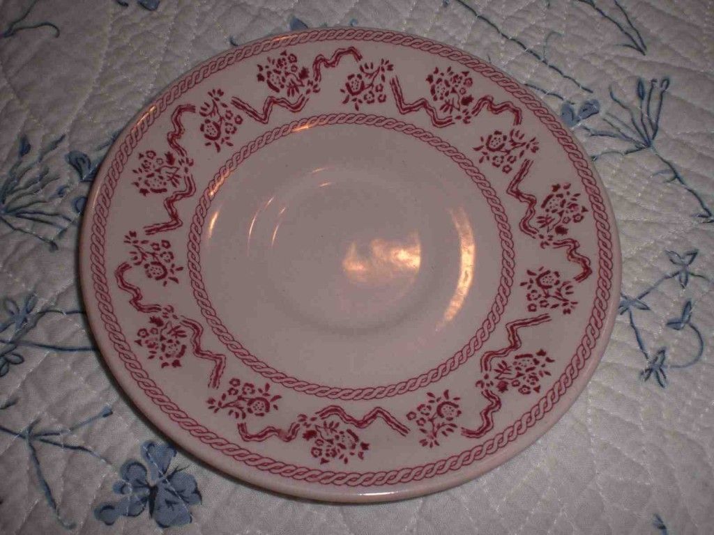 Four Johnson Brothers Saucers Petite Fleur Pattern Laura Ashley Pink 