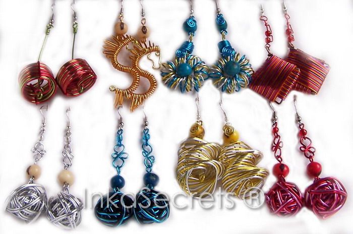 New 18 Pairs Aluminum Earrings w Silver Plated Hook CH