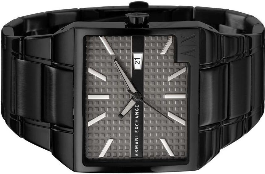 brand name armani exchange new armani exchange black stainless steel 