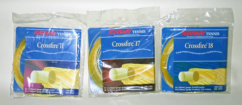 Ashaway Crossfire II or 17 Gauge or 18g Tennis String