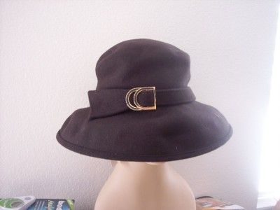 August Accessories Womens Posh Packable Kettle Hat Brown