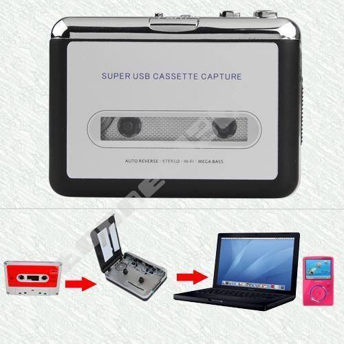 USB Audio Cassette Tape Converter to  CD Player PC