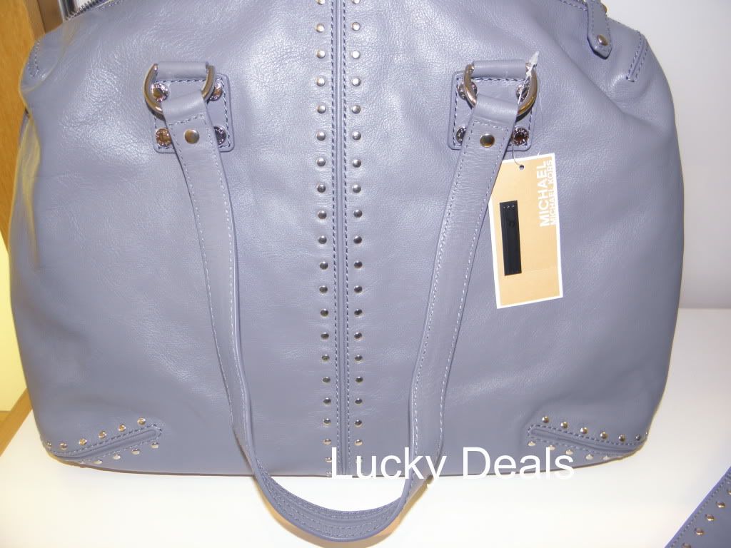 Michael Kors Astor Weekender Satchel Handbag Bag Denim