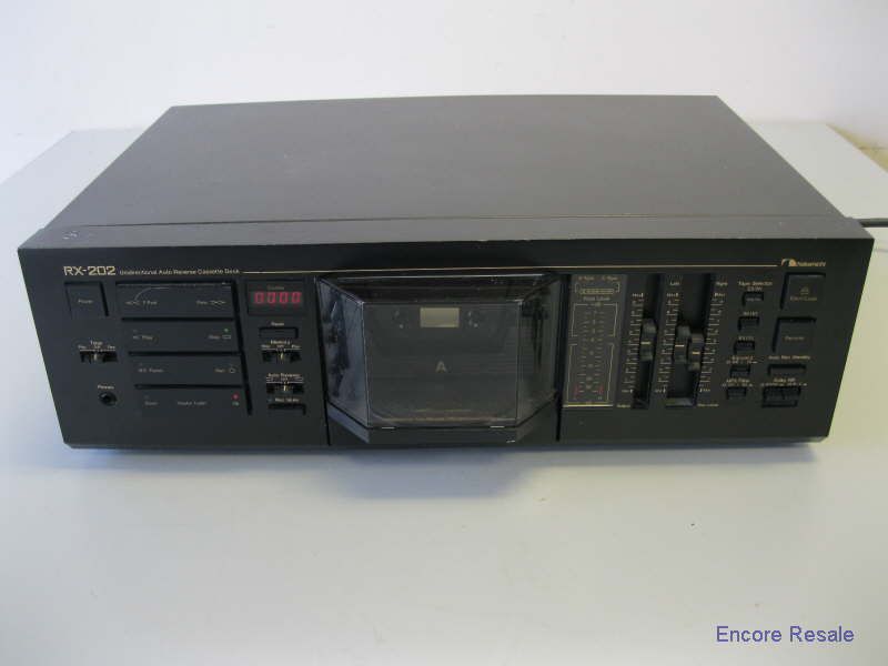 NAKAMICHI RX 202 UNIDIRECTIONAL AUTO REVERSE CASSETTE DECK BLACK