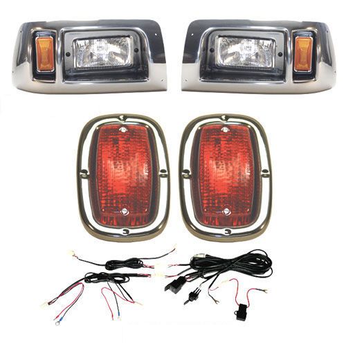 Club Car Mirror Finish LED Light Kit 1982 Newer Models